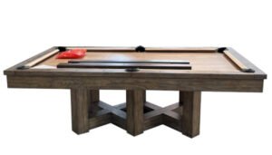 Covington Pool Table | 8 Foot | Modern Walnut | Plank & Hide