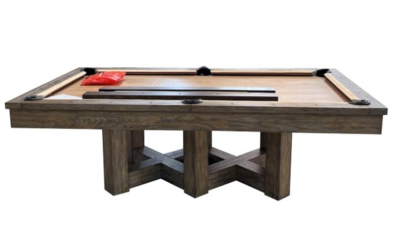 Covington Pool Table | 8 Foot | Modern Walnut | Plank & Hide
